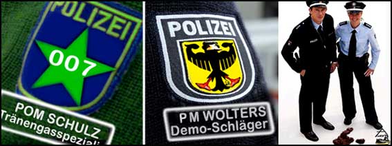 dienstnummer Polizei bekommt Dienstnummer oder Namens Kennzeichnung