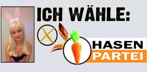 Piratenpartei und Hasen Partei auf dem Vormarsch
