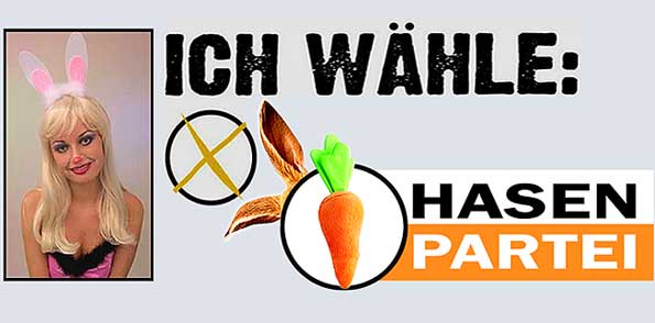 Piratenpartei und Hasenpartei auf dem Vormarsch